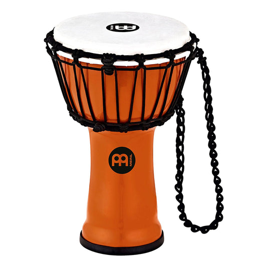 Meinl Percussion JRD-O Synthetic Compact Junior Djembe, 7" Diameter, Orange