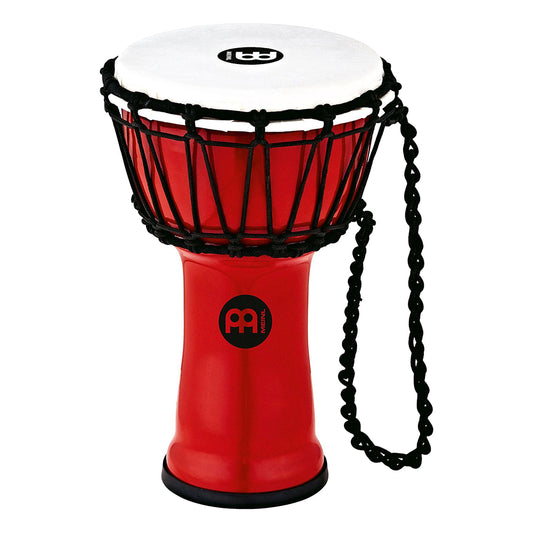 Meinl Percussion JRD-R Synthetic Compact Junior Djembe, 7" Diameter, Red