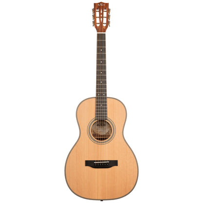 Kala KA-GTR-PLR Solid Cedar Top Parlor Guitar with Gig Bag