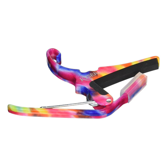 Kyser 6‑String Quick‑Change Capo, Tie Dye