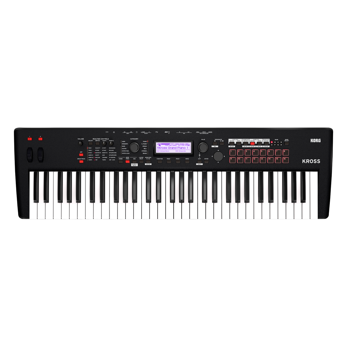 Korg Kross2 61-key Synthesizer Workstation - Super Matte Black
