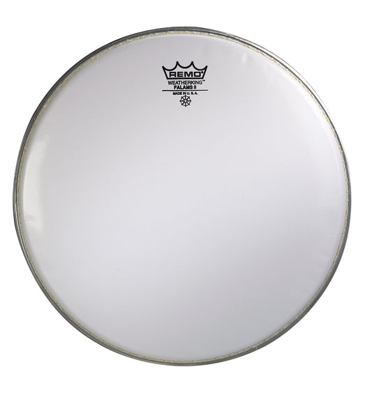 Remo KS0214-00 Smooth White Falams II Marching Snare Batter Drum Head (14-Inch)