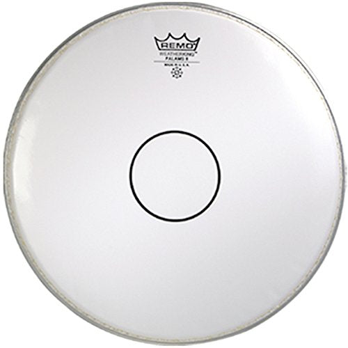 Remo Batter, Crimped, FALAMS® II, SMOOTH WHITE(TM), 14" Diameter, Clear Dot