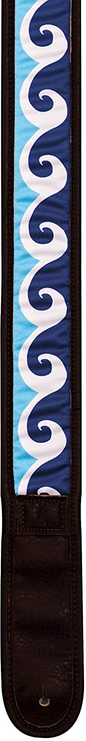 Kyser Guitar Strap with Built in Capo Holder - Ocean Wave