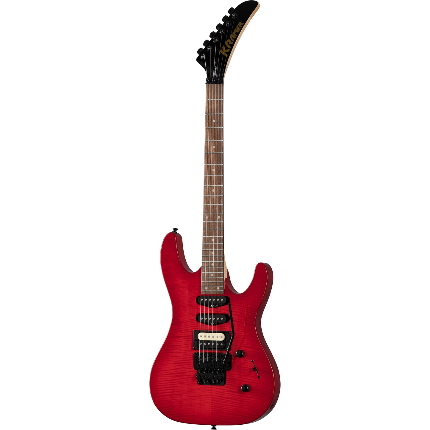 Kramer Striker Figured HSS 6-String Electric Guitar in Transparent Red