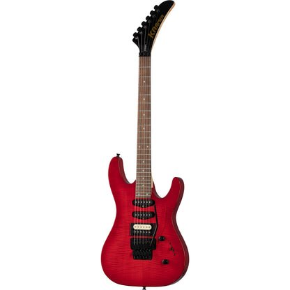 Kramer Striker Figured HSS 6-String Electric Guitar in Transparent Red