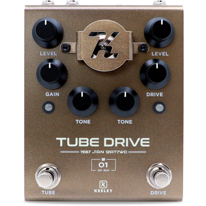 Keeley Limited Edition Tube Drive 1987 Philips JAN 12AT7WC Pedal