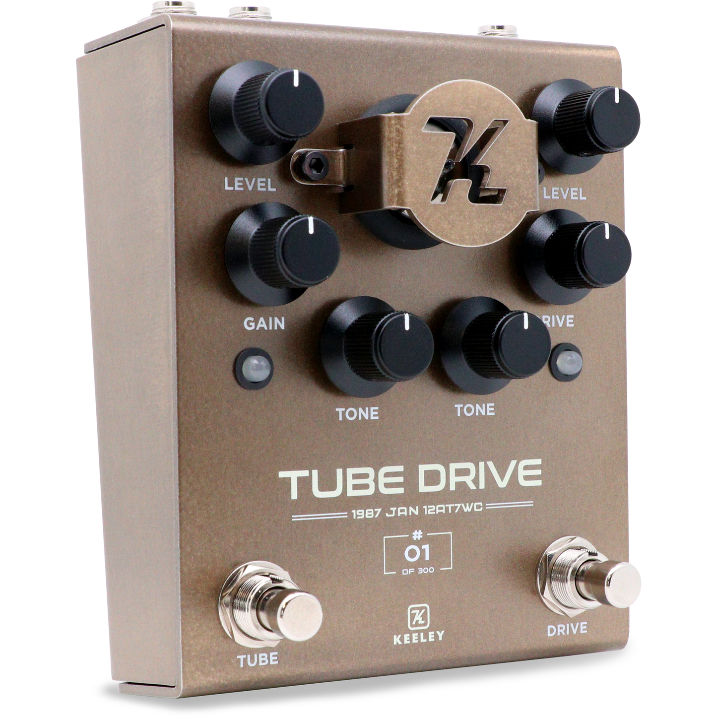 Keeley Limited Edition Tube Drive 1987 Philips JAN 12AT7WC Pedal