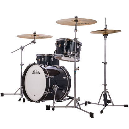 Ludwig Classic Maple 3-Piece Jazzette Shell Pack - Hybrid Black Sparkle