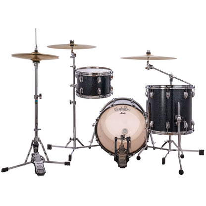 Ludwig Classic Maple 3-Piece Jazzette Shell Pack - Hybrid Black Sparkle