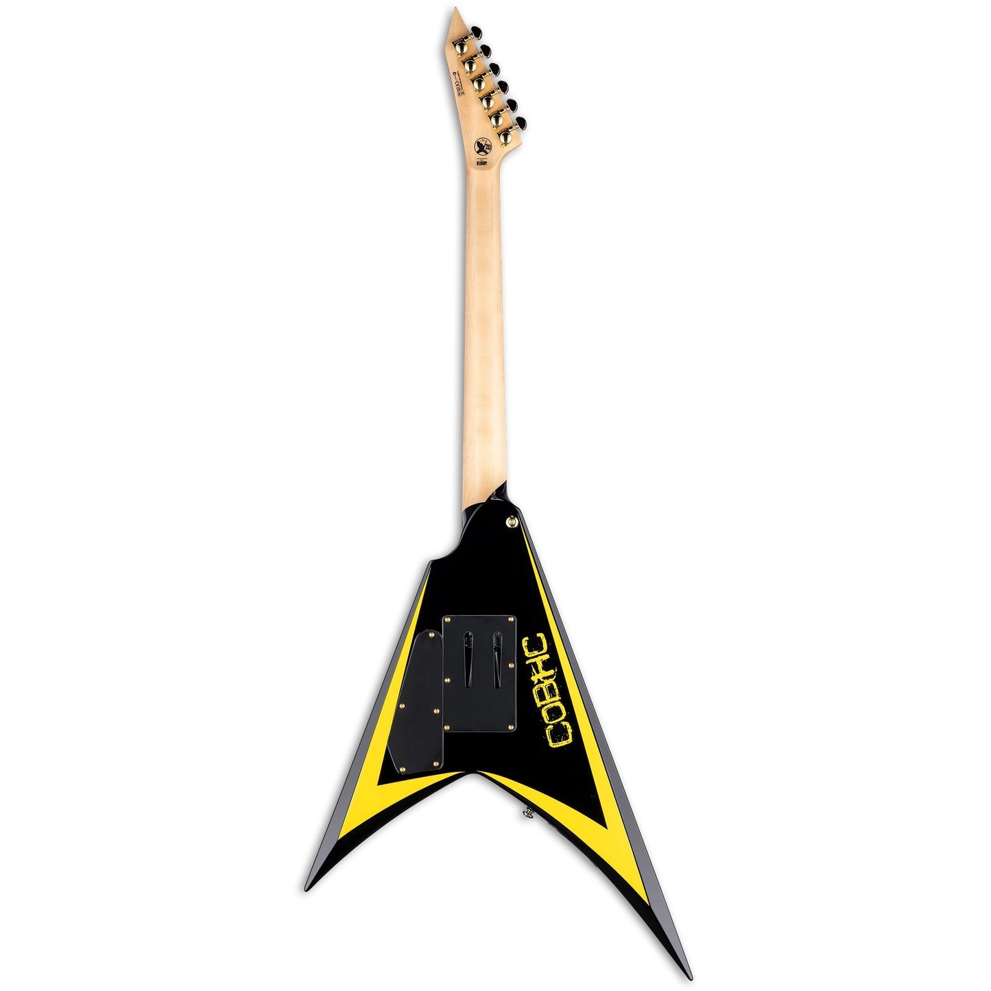 ESP Alexi Laiho Arrowhead SE Electric Guitar - Black w/ Yellow Pinstripe
