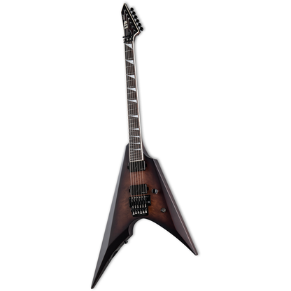 ESP LTD Arrow-1000 Quilted Maple Top Electric Guitar - Dark Brown Sunburst Satin