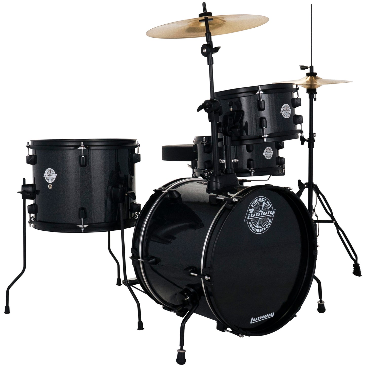 Ludwig Questlove Pocket 4-Piece Drum Set - Moon Dust