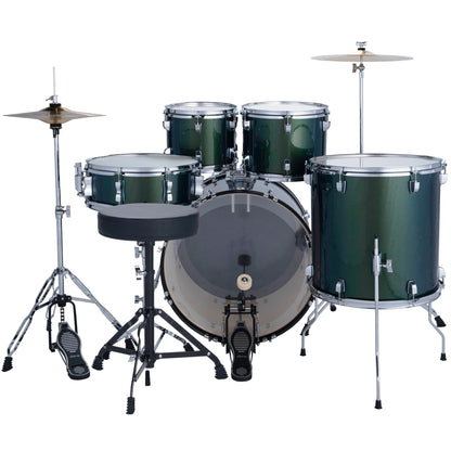 Ludwig Accent Series 5-Piece Drum Kit - Jade Dust