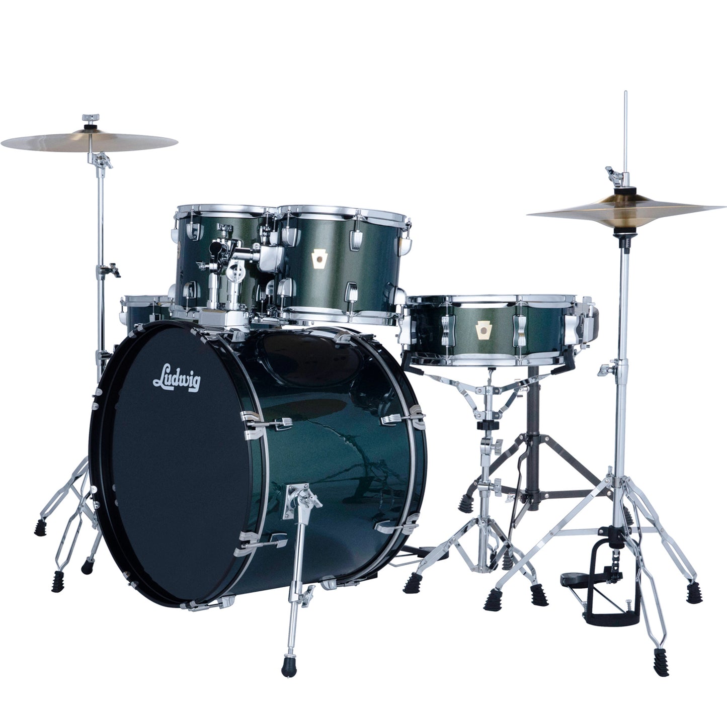 Ludwig Accent Series 5-Piece Drum Kit - Jade Dust