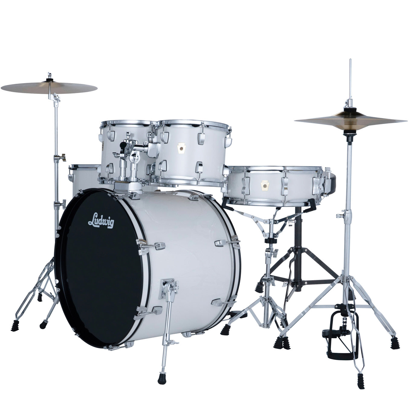 Ludwig Accent Series 5-Piece Drum Kit - Snow Dust