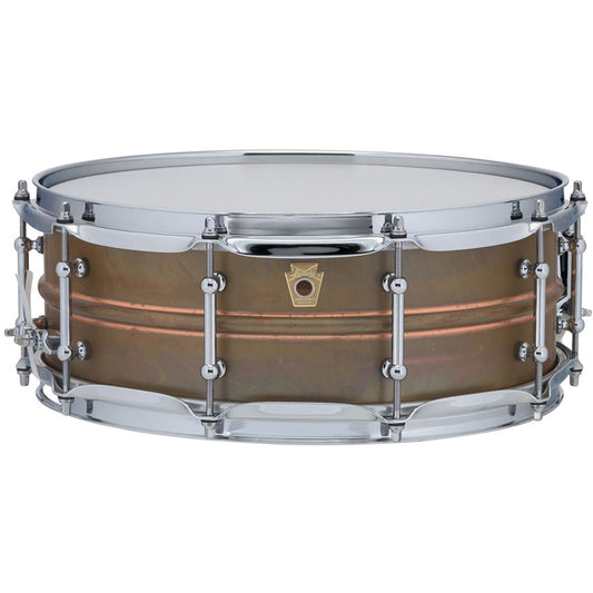 Ludwig Copper Phonic 5x14 Snare Drum - Raw Patina