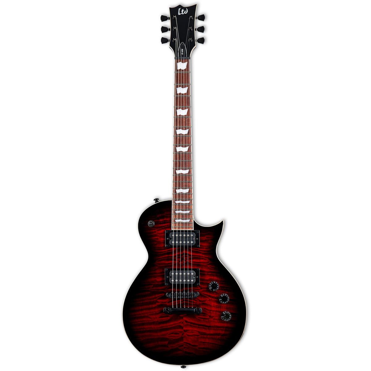 ESP LTD EC-256QM 6 String Electric Guitar - See Thru Black Cherry Sunb ...