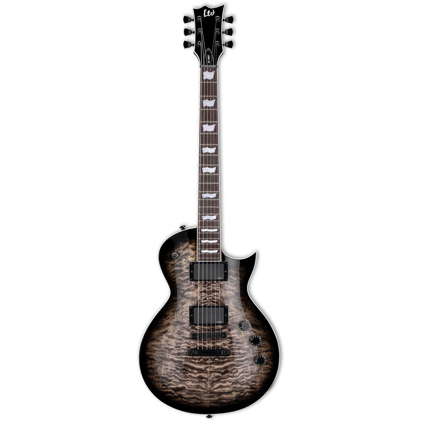 ESP LTD EC-400QM Electric Guitar - See Thru Black Sunburst