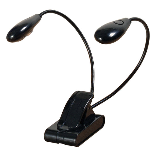 On-Stage Stands Dual Head 4 LED Clip Light