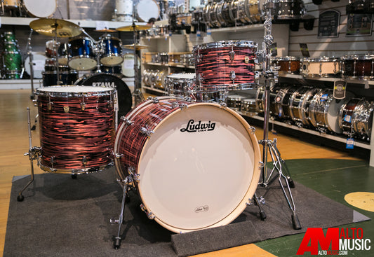 Ludwig Keystone Series Shell Kit In Salmon Oyster w/ FREE SNARE DRUM! LK7323KXSO