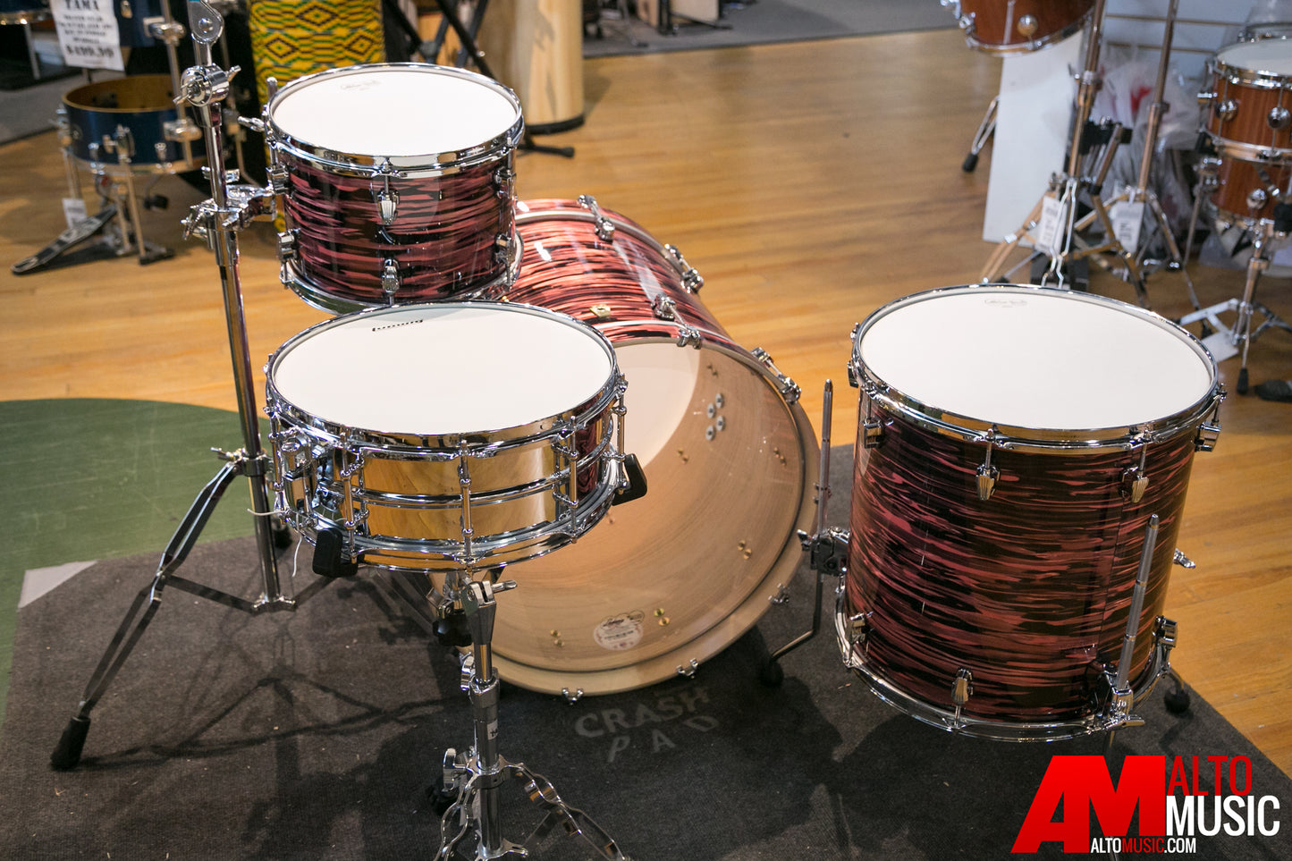 Ludwig Keystone Series Shell Kit In Salmon Oyster w/ FREE SNARE DRUM! LK7323KXSO