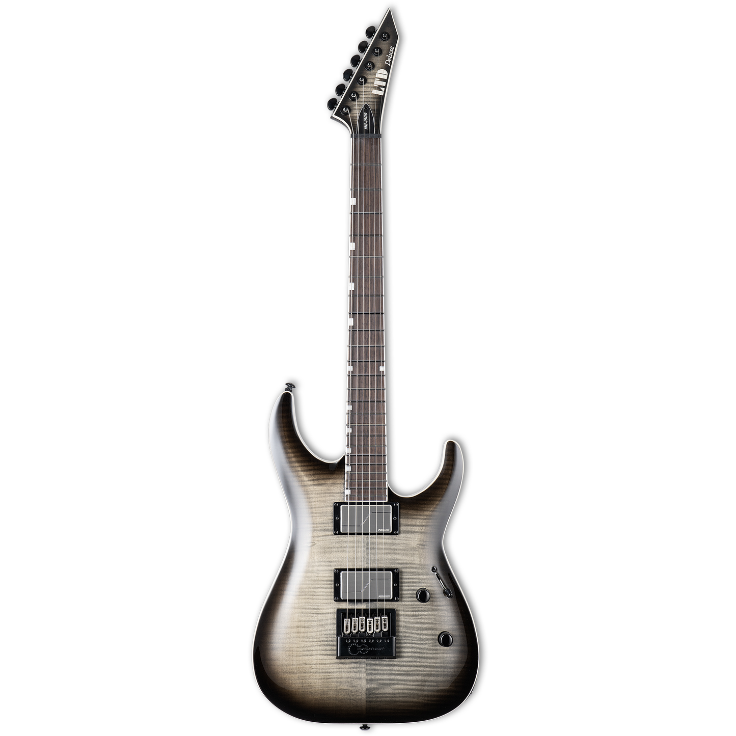 ESP LTD MH-1000 Evertune Flamed Maple Top Electric Guitar - Charcoal Burst