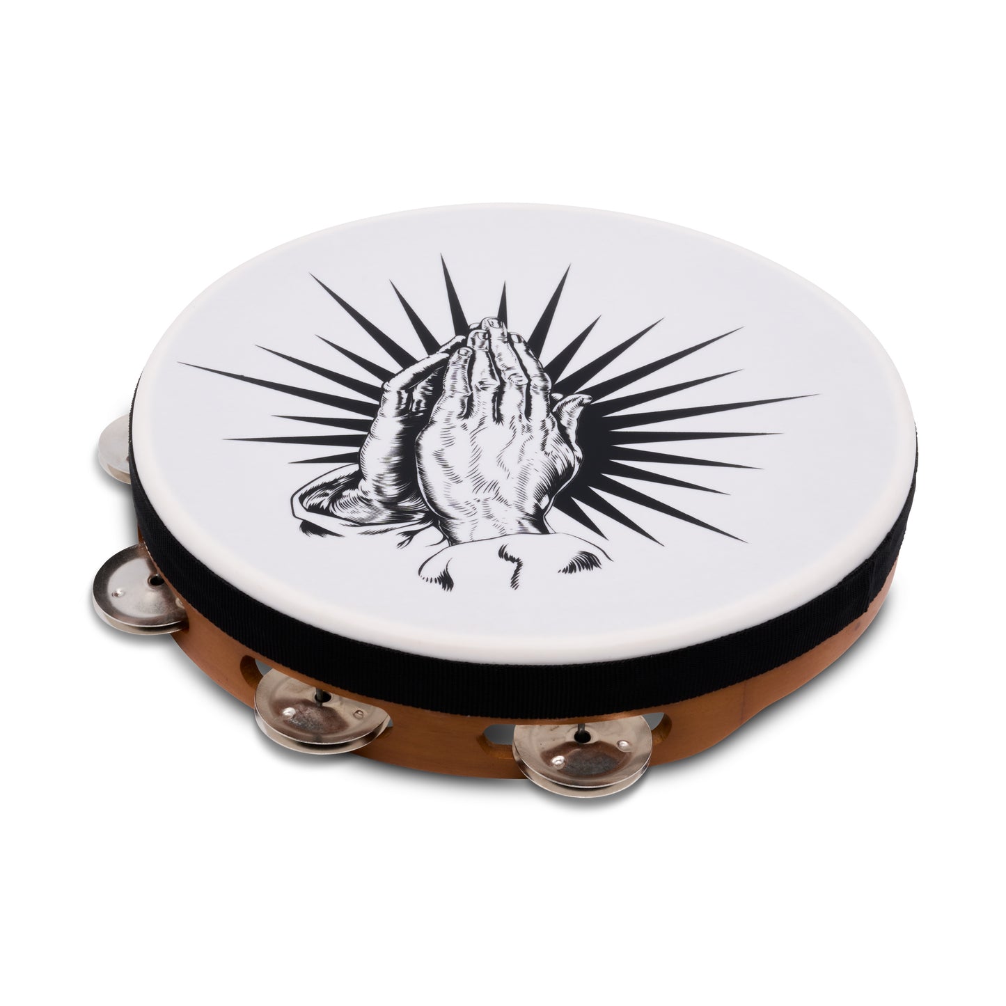 Latin Percussion LP3161PH-NAT Praying Hands Tambourine 10” Natural