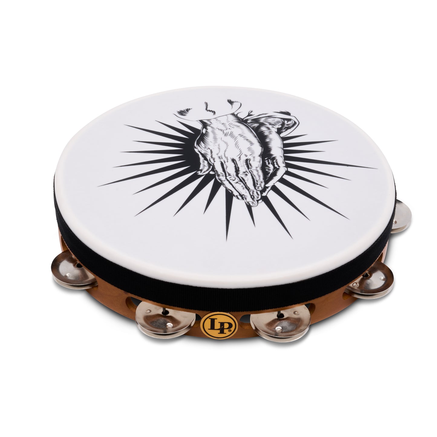 Latin Percussion LP3161PH-NAT Praying Hands Tambourine 10” Natural