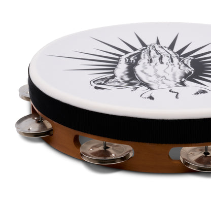 Latin Percussion LP3161PH-NAT Praying Hands Tambourine 10” Natural