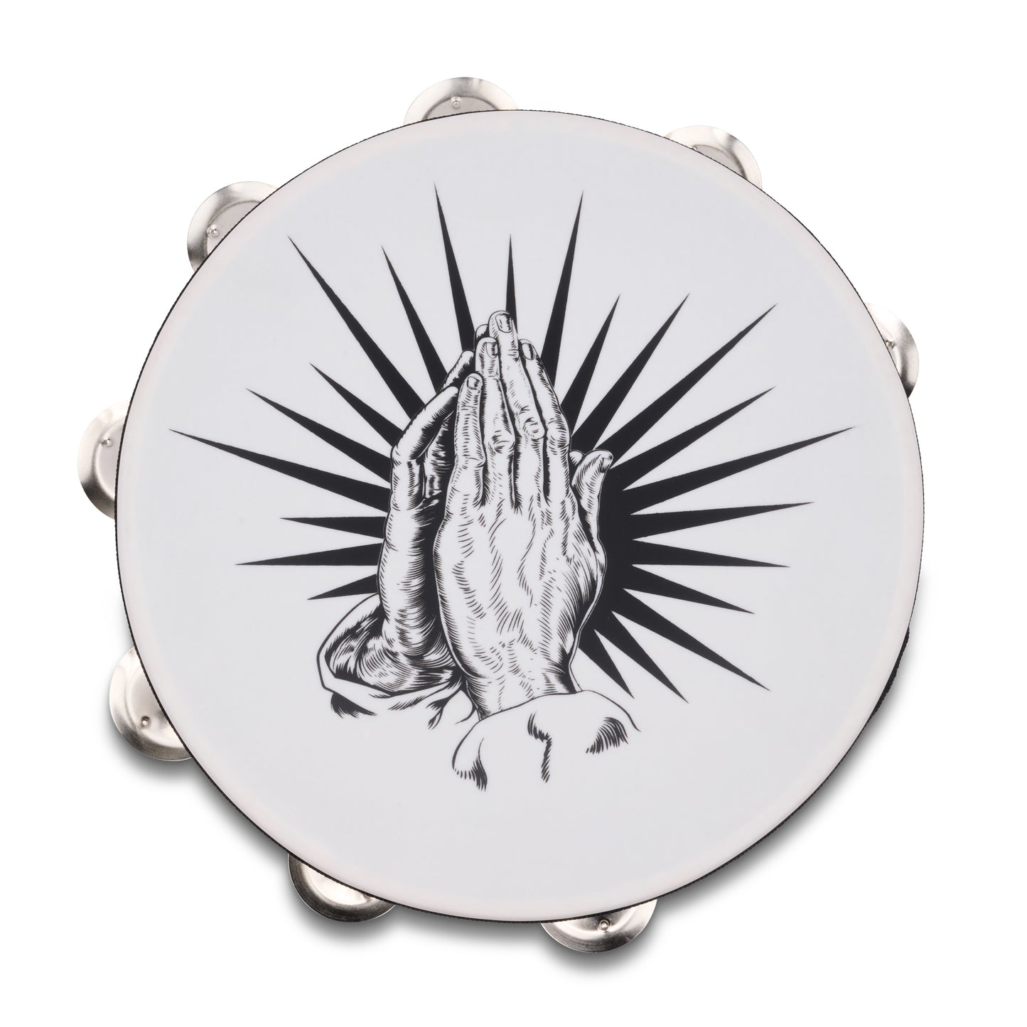 Latin Percussion LP3161PH-NAT Praying Hands Tambourine 10” Natural