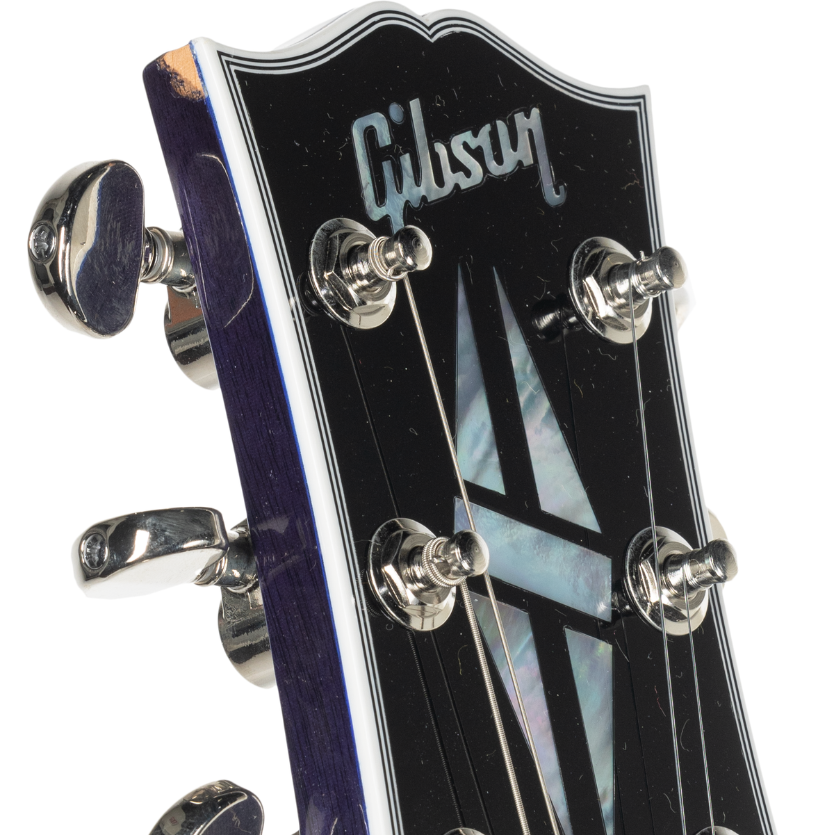 Gibson Les Paul Custom Figured Electric Guitar - Translucent Blue Gibson Les Paul Custom Figured Electric Guitar - Translucent Blue