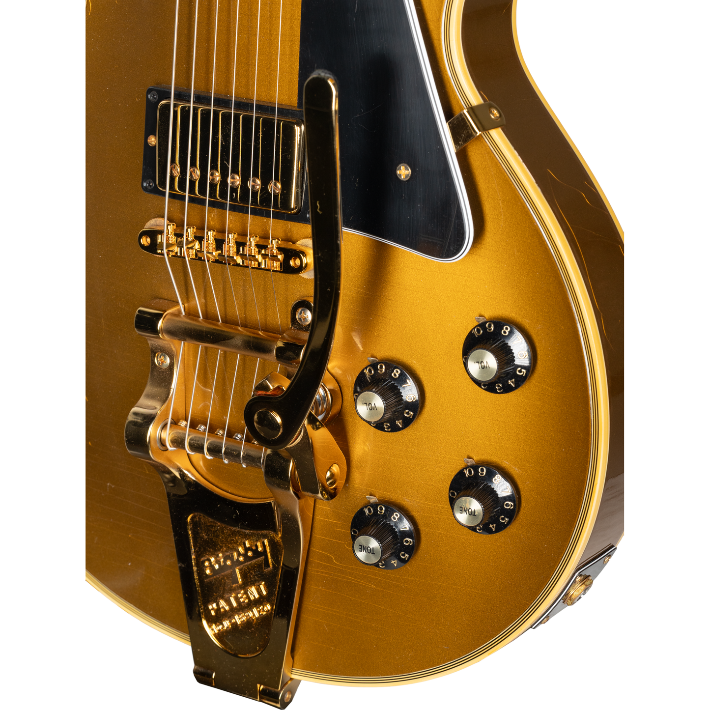 Gibson Custom 1968 Les Paul Custom Reissue Double Gold Bigsby Ultra Light Aged GH