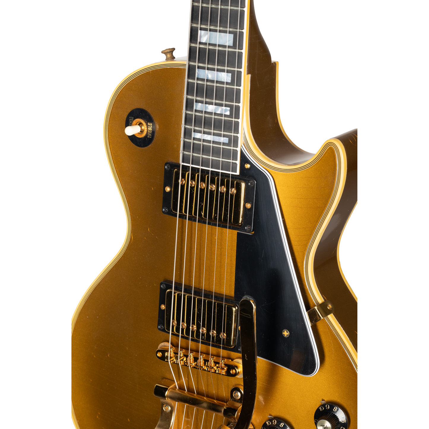 Gibson Custom 1968 Les Paul Custom Reissue Double Gold Bigsby Ultra Light Aged GH