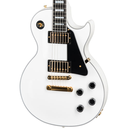 Gibson Les Paul Custom Ebony Fingerboard Electric Guitar, Alpine White