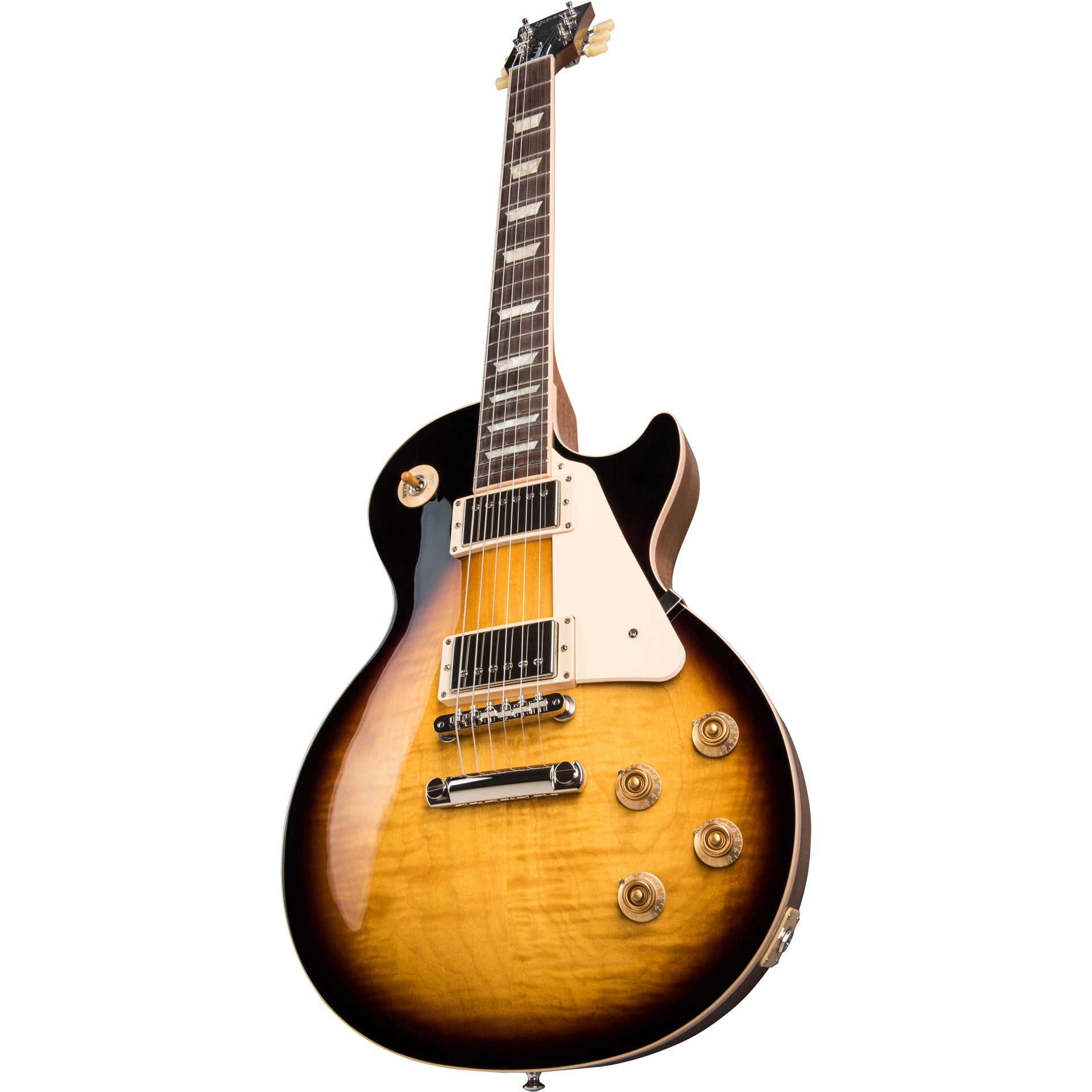 tobacco burst Gibson Les Paul Traditional 1:4 Scale Mini Guitar Model style brown and pink hardshell case Gibson Les Paul Studio Tobacco