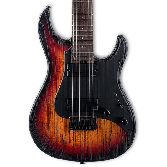 ESP LTD SN-1007 HT Baritone 7 String Electric Guitar - Fireblast