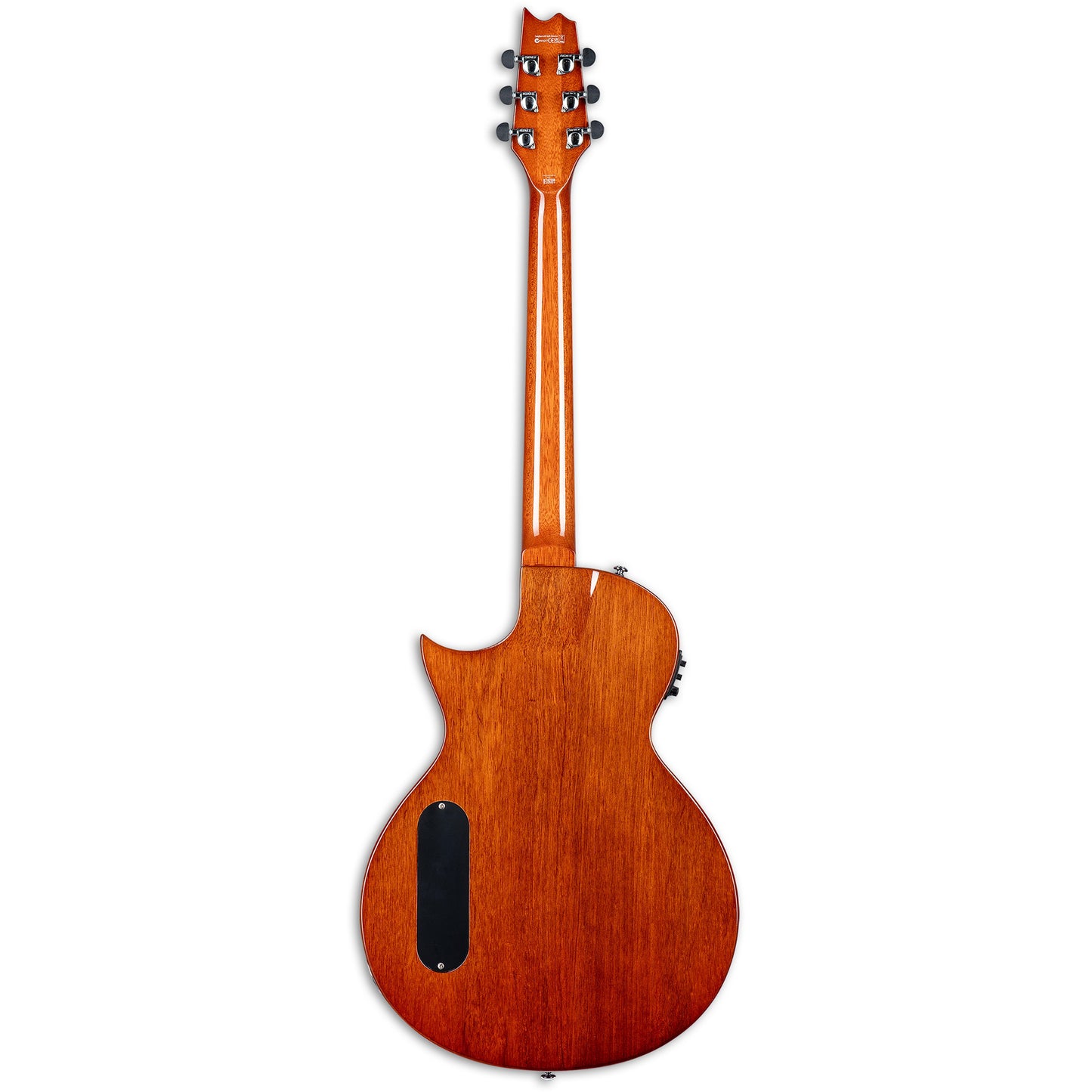 ESP LTD TL-6 QM 6 String Thinline Acoustic Electric Guitar - Charcoal Burst