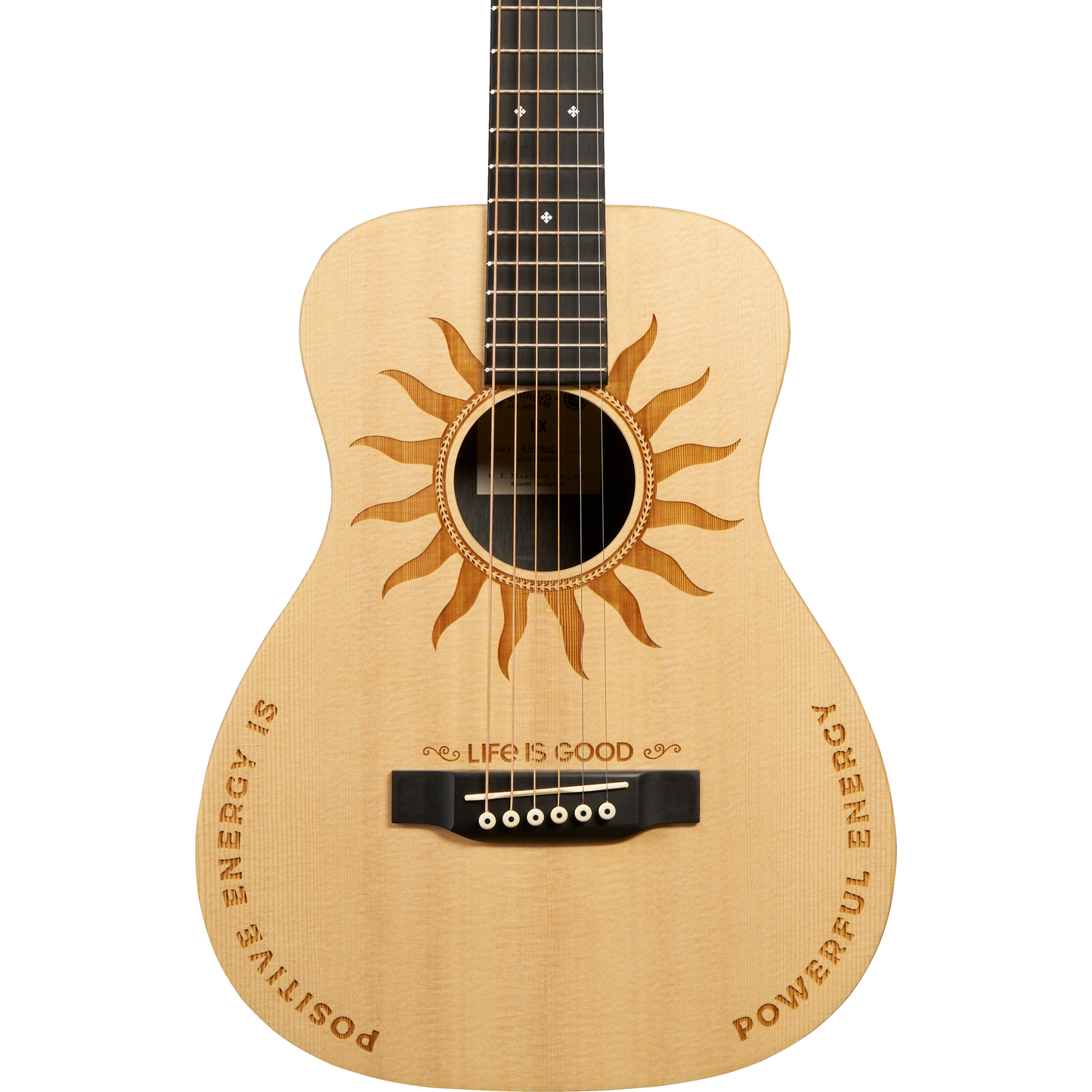 Martin LX2 Life is Good Acoustic Guitar - Natural