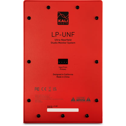 KALI AUDIO LP-UNF-R 4” Ultra Nearfield Powered Monitor System w/Bluetooth - Boundary Compensation EQ Settings - for Mixing, Recording, Audio Production - USB-C, TRS, RCA Inputs Red (Pair)