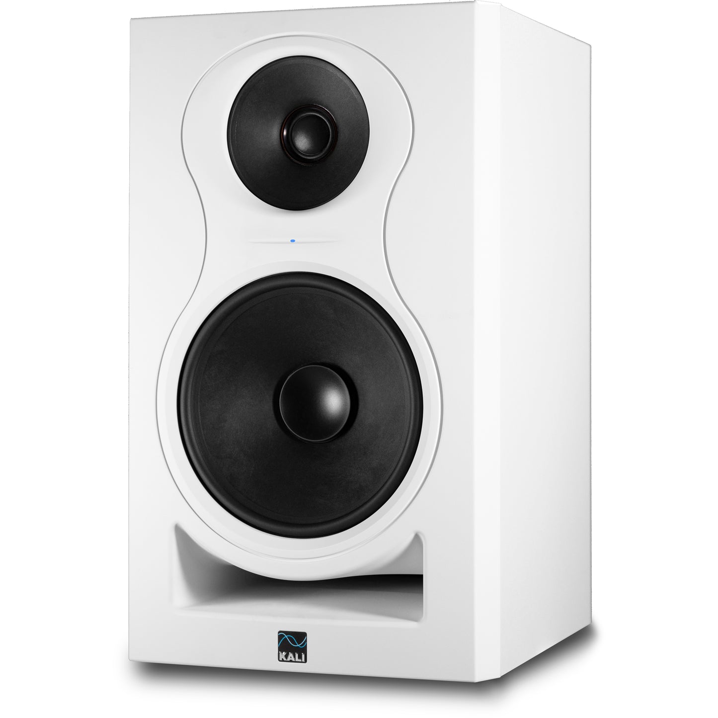 KALI AUDIO IN-8W V2 8" Powered 3-way Studio Monitor - 140W Speaker System - Boundary Compensation EQ Settings - For Mixing, Recording, Audio Production - XLR, TRS, RCA Inputs - Single, White
