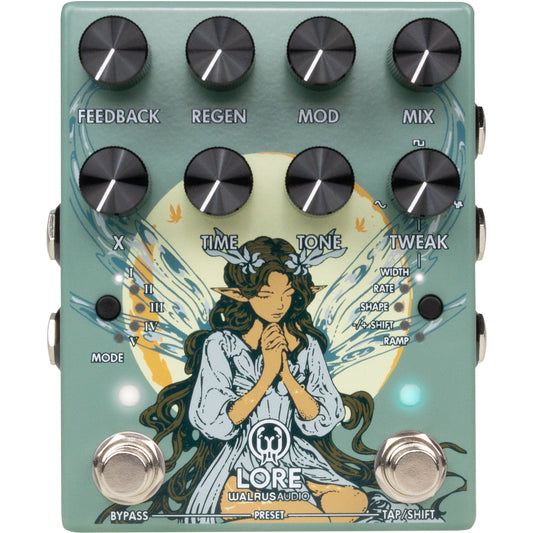 Walrus Audio Lore Reverse Soundscape Generator MKII Pedal - Green