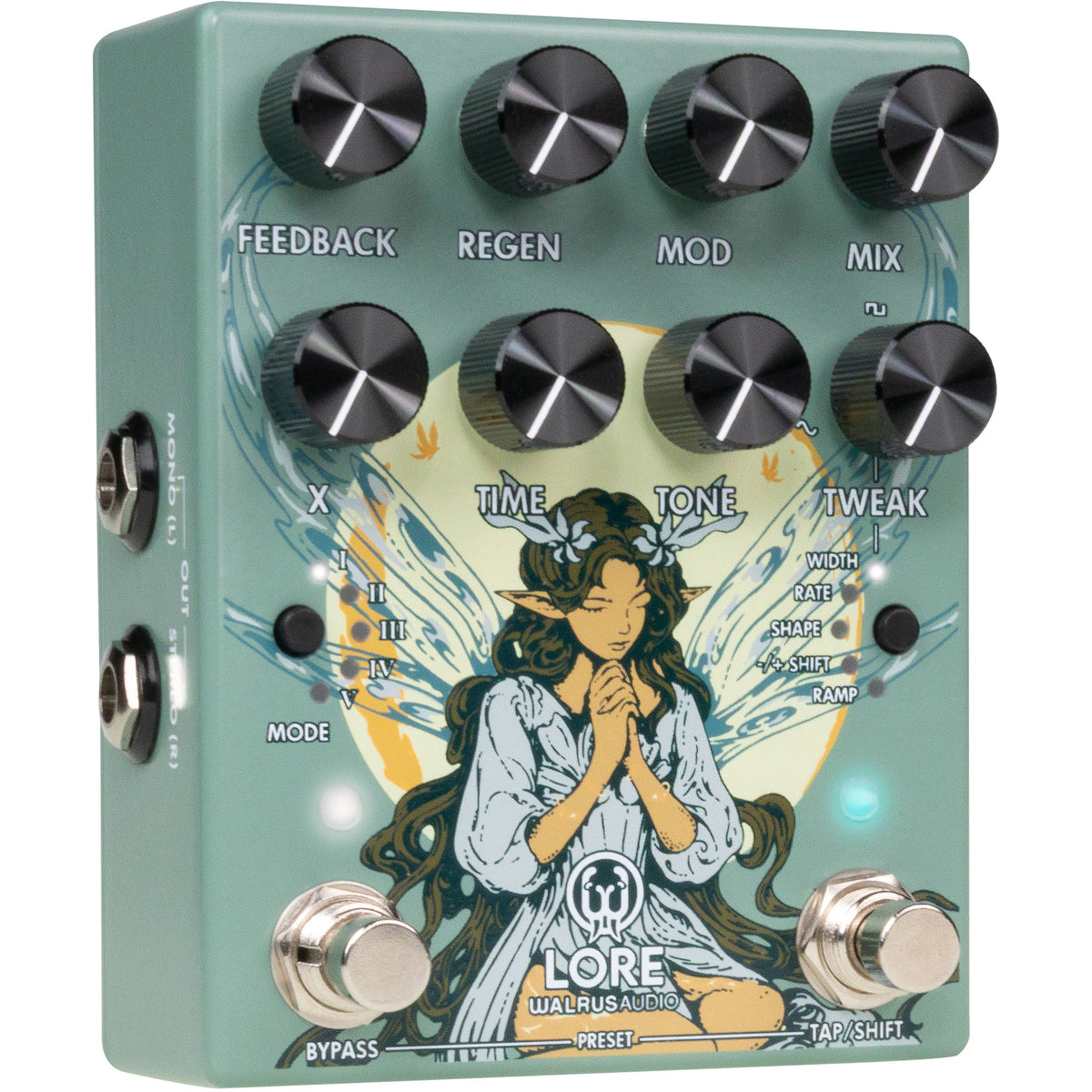 Walrus Audio Lore Reverse Soundscape Generator MKII Pedal - Green