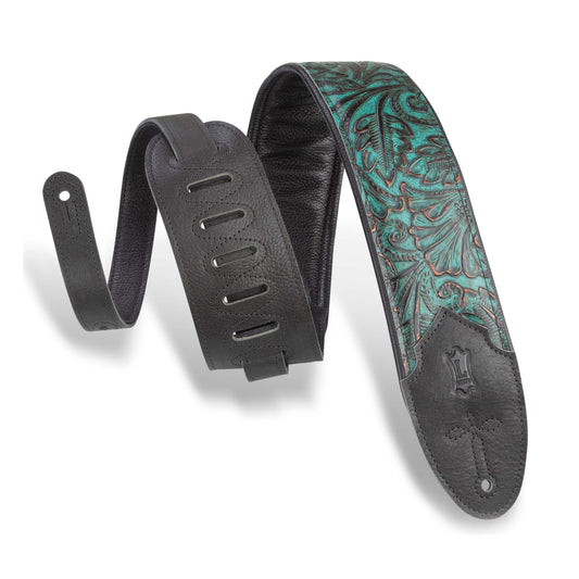 Levys Sundance Line Palm Jade Guitar Strap - M4WP-001