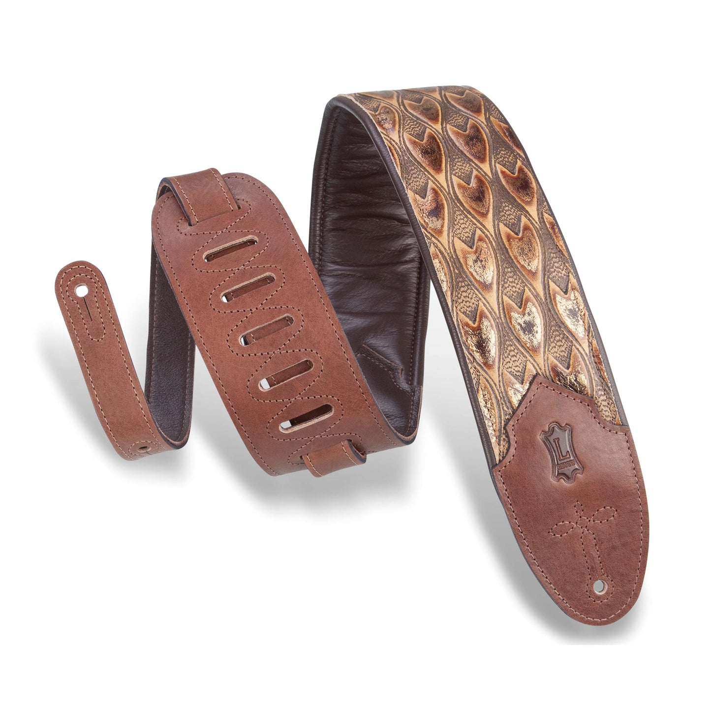 Levys Sundance Line Arrowhead Bronze Guitar Strap - M4WP-005