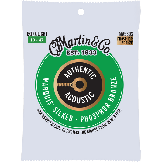 Martin MA530S Authentic Acoustic Marquis® Silked Strings Phosphor Bronze, Extra Light