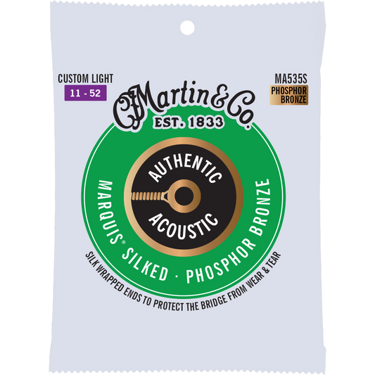 Martin MA535S Authentic Acoustic Marquis® Silked Strings Phosphor Bronze, Custom Light