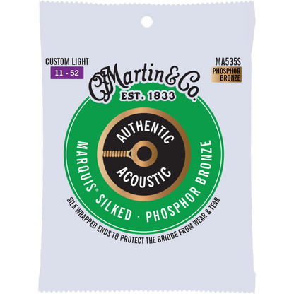 Martin MA535S Authentic Acoustic Marquis® Silked Strings Phosphor Bronze, Custom Light