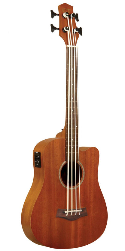Goldtone M Bass Microbass Fretless Short-Scaled Acoustic Electric Bass with Bag