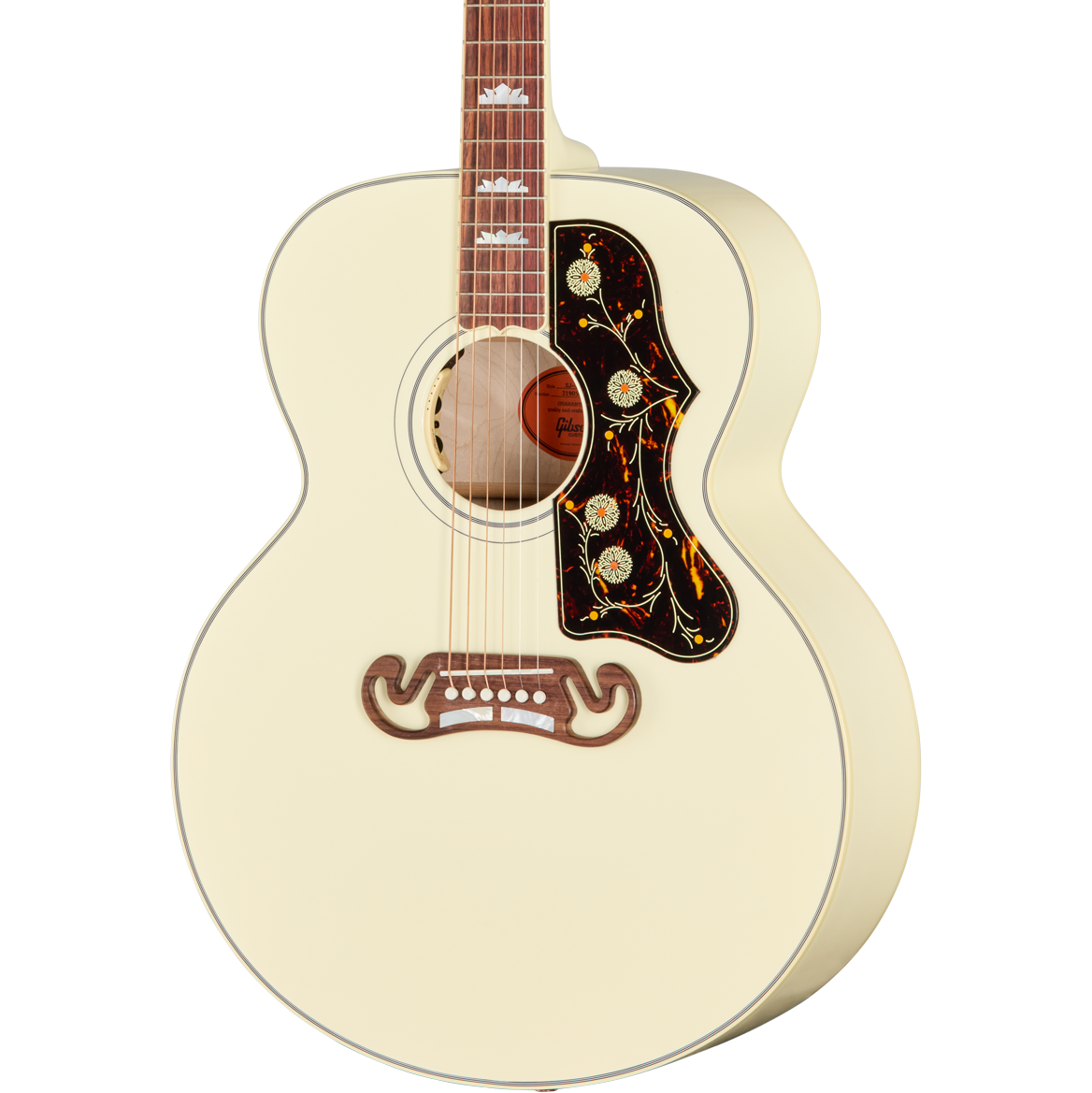Gibson SJ-200 Standard Acoustic Electric Guitar - Classic White